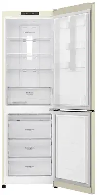 Холодильник LG GA-B419SEJL 2-хкамерн. бежевый глянц. инвертер
