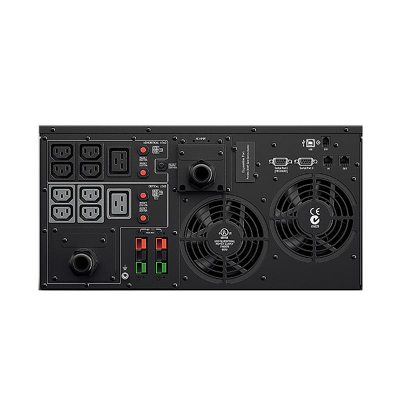 2 изолированных источника питания (85-264 VAC), -40. CyberPower PR6000ELCDRTXL5U Line-Interactive 6000VA/4500W USB/RS-232/Dry/EPO/SNMPslot/RJ11/45/EBM (8 IEC С13, 2 IEC C19, terminal block)
