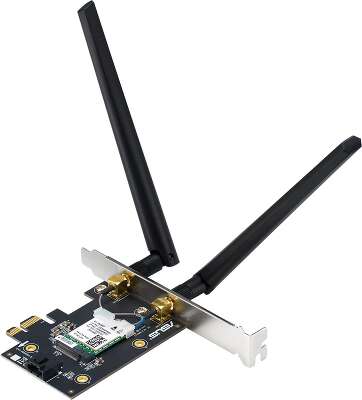 Сетевой адаптер ASUS PCE-BE6500 WiFi 7 Bluetooth 5.4 2882+2882+688Mbps 6GHz/5GHz/2.4GHz Адаптер беспроводной связи (Wi-Fi)