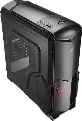 Корпус MidTower ATX AeroCool BattleHawk Black, USB 3.0, без БП