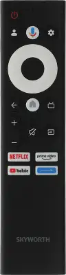 Телевизор QLED Skyworth 43" 43Q66G Google TV Frameless черный/серебристый 4K Ultra HD 60Hz DVB-T DVB-T2 DVB-C DVB-S DVB-S2 USB WiFi Smart TV