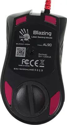 Мышь A4Tech Bloody AL90 Blazing черный лазерная 12000dpi USB3.0 8but (AL90 ACTIVATED)