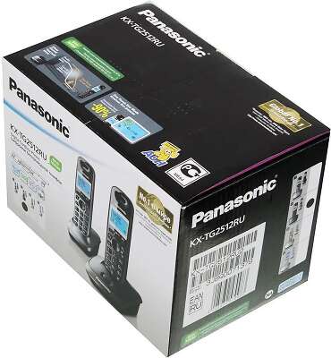 Р/Телефон Dect Panasonic KX-TG2512RU2 титан (труб. в компл.:2шт) АОН