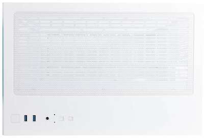 Корпус 1STPLAYER MEGAVIEW MV6, белый, mATX, Без БП (MV6-WH)