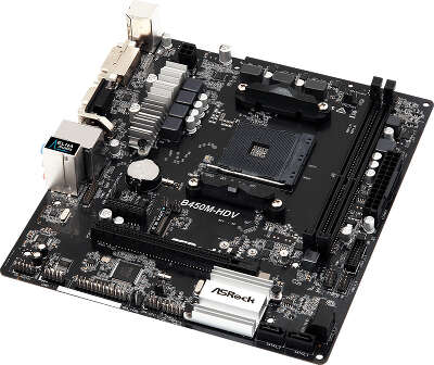 Материнская плата microATX LGAAM4 ASRock B450M-HDV