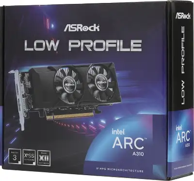 Видеокарта ASRock Intel Arc A310 4Gb DDR6 PCI-E HDMI, DP