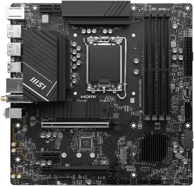 Материнская плата mATX LGA1700 MSI PRO B760M-A WIFI DDR4