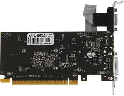 Видеокарта AFOX GT730 4GB GDDR3 128bit VGA/DVI/HDMI LP 1 FAN (AF730-4096D3L6)  RTL