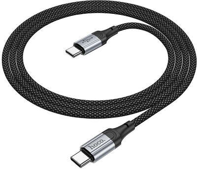Кабель Hoco X102 Fresh USB (m)-USB Type-C (m) 1м, в оплетке, 3A, черный
