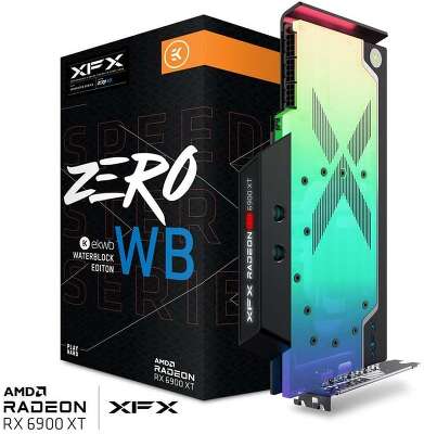 Видеокарта XFX AMD Radeon RX 6900 XT ZERO x EKWB WATERBLOCK 16Gb DDR6 PCI-E HDMI, 2DP