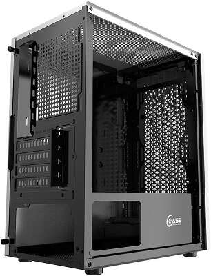 Корпус PowerCase Mistral Micro Z3W Mesh LED, белый, mATX, Без БП (CMIMZW-L3)