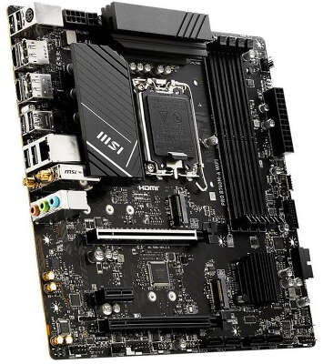 Материнская плата MSI PRO B760M-A WIFI Soc-1700 Intel B760 4xDDR5 mATX AC`97 8ch(7.1) 2.5Gg+HDMI+DP
