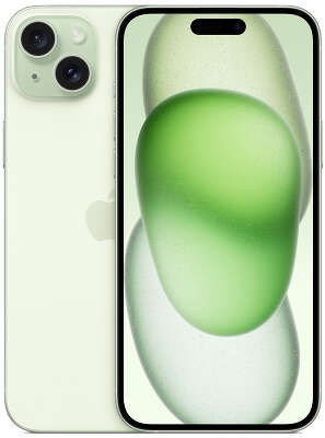 Смартфон Apple A3096 iPhone 15 Plus 128Gb зеленый моноблок 3G 4G 2Sim 6.7" 1290x2796 iOS 17 48Mpix 802.11 a/b/g/n/ac/ax NFC GPS GSM900/1800 Protect