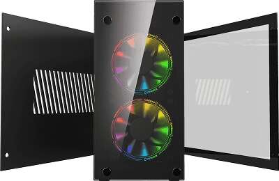 Корпус GameMax Stratos ITX, черный, mini-ITX, Без БП (Stratos ITX)