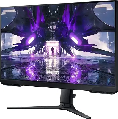 Монитор Samsung 27" Odyssey G3 S27AG320NI черный VA LED 1ms 16:9 HDMI полуматовая HAS Piv 3000:1 250cd 178гр/178гр 1920x1080 165Hz FreeSync Premium DP 4.8кг