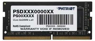 Модуль памяти SODIMM DDR4-2666 4GB PSD44G266681S PATRIOT