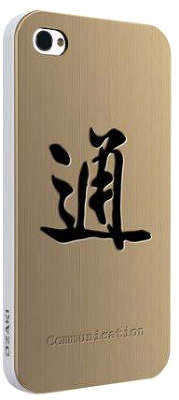 Чехол Ozaki iCoat Good Life Communication для iPhone 4/4S, золотистый [IC862WCM]