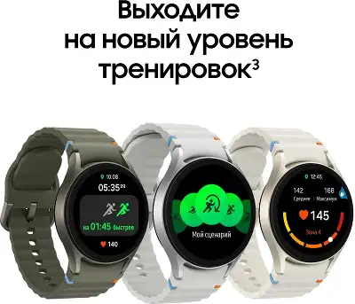 Смарт-часы Samsung Galaxy Watch 7 LTE 40мм 1.31" AMOLED корп.золото белое рем.золото белое (SM-L305FZEACAU)