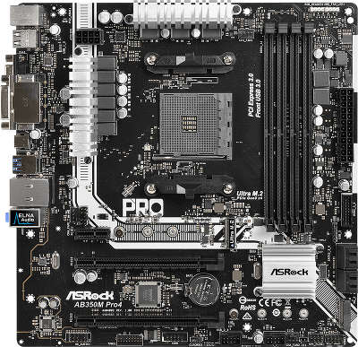 Мат. плата Asrock AB350M PRO4