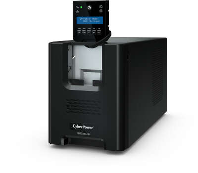 ИБП CyberPower PR1500ELCD, Line-Interactive, 1500VA/1350W, 8 IEC-320 С13 розеток, USB&Serial, SNMPslot, LCD дисплей, Black, 0.5х0.3х0.35м., 28.3кг./ UPS Line-Interactive CyberPower PR1500ELCD 1500VA/1350W USB/RS-232/EPO/SNMPslot (8 IEC С13)