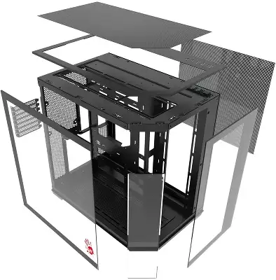 Корпус Bloody BD-CC109 черный без БП ATX 10x120mm 2xUSB3.0 audio