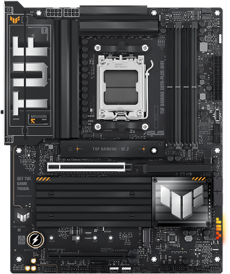 Материнская плата ASUS TUF GAMING X870-PLUS WIFI, AM5, X870, 4*DDR5, 2*SATA, 4*M.2, 1*USB 2.0, 7*USB 3.2, 2*USB4, 2*Type-C, 3*PCIx16, HDMI, ATX; 90MB1IU0-M0EAY0