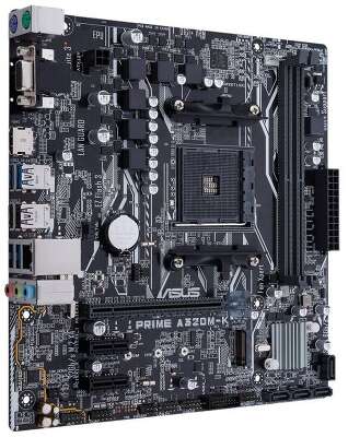 Материнская плата Asus PRIME A320M-K Soc-AM4 AMD A320 2xDDR4 mATX AC`97 8ch(7.1) GbLAN RAID+VGA+HDMI