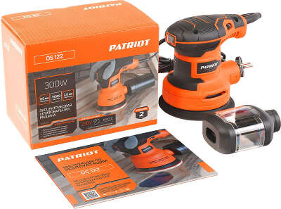 Эксцентриковая шлифмашина Patriot OS 122 300Вт D125мм (110301522)