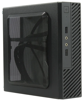 корпус Slim Case Powerman ME100S-BK U3*2, front fan 4cm, HDD frame Upper type+ 