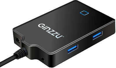 Концентратор TYPE C, 4xUSB3.0, HDMI, VGA, Audio Output Ginzzu GR-770UB