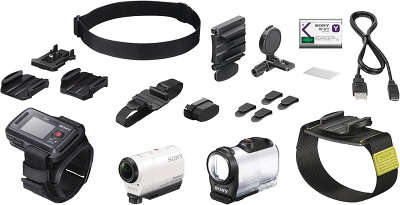 Видеокамера Sony Action Cam HDR-AZ1VW + набор аксессуаров