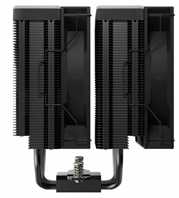 Кулер для процессора DEEPCOOL AG620 BK ARGB V2 LGA20XX/1700/1200/115X/AM5/AM4 (9шт/кор, TDP 260W, PWM, ARGB DUAL Fan 120mm, 6 тепл. трубок, черный) RET