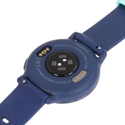 Garmin Vivoactive 5 - Metallic Navy Спортивные часы 010-02862-12 Синие с металлически-синим безелем и силиконовым ремешком