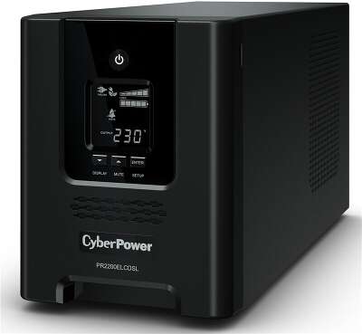 ИБП CyberPower PR2200ELCDSL, 2200VA, 1980W, IEC, черный