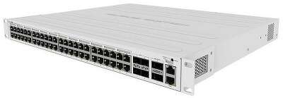 Коммутатор MIKROTIK CRS354-48P-4S+2Q+RM Cloud Router Switch 354-48P-4S+2Q+RM with 48 x Gigabit RJ45 LAN (all PoE-out), 4 x 10G SFP+ cages, 2 x 40G QSFP+ cages, RouterOS L5, 1U rackmount enclosure, 750W PSU (002273)