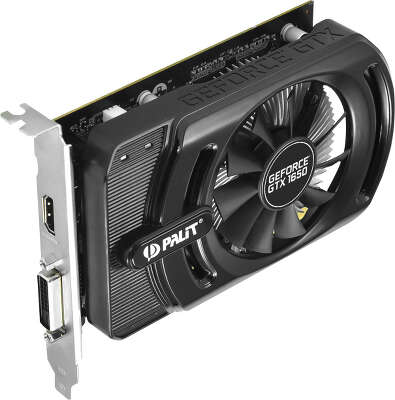 Видеокарта Palit nVidia GeForce GTX1650 StormX 4Gb DDR5 PCI-E DVI, HDMI