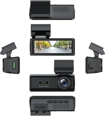 Видеорегистратор Digma FreeDrive 940W черный 8Mpix 2160x3840 170гр. Allwinner