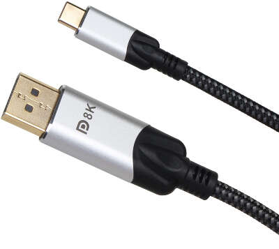 Кабель USB 3.1 Type-C(m)-DisplayPort(m), 1.8м, черный VCOM Premium (CU422MCV-1.8M)