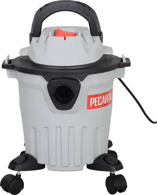 Строительный пылесос Ресанта ПС-1400-15 1400Вт (уборка: сухая/влажная) серый