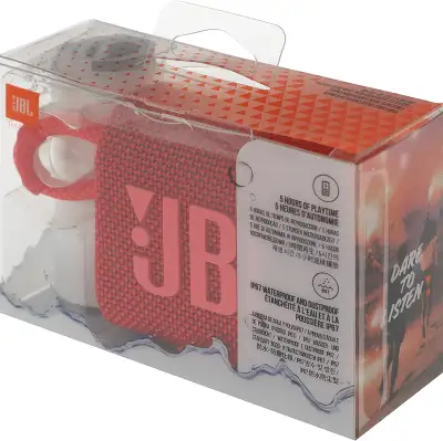 Колонка порт. JBL GO 3 красный 4.2W 1.0 BT 10м (JBLGO3RED)