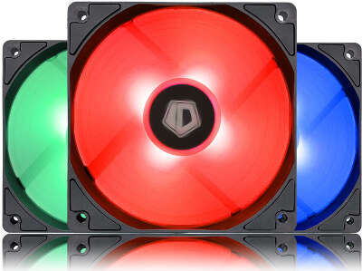 Комплект вентиляторов ID-COOLING XF-12025-RGB-TRIO, 120мм, 1800rpm, 35.2 дБ, 4-pin PWM, 3шт, разноцветный