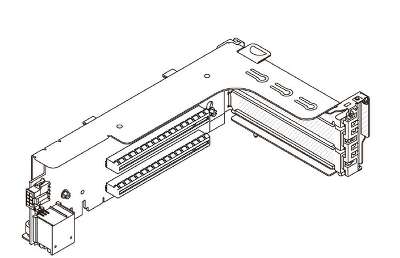 Райзер-карта Lenovo ThinkSystem V3 2U E/x16/x16 PCIe Gen4 Riser 1/2 Option Kit