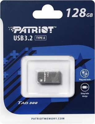 Модуль памяти USB3.2 Patriot TAB 300, 128 Гб [PSF128GT300DS3U], grey mini