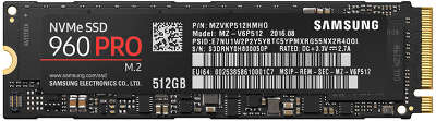Накопитель SSD M.2 PCI-E x4 512GB Samsung 960 Pro [MZ-V6P512BW]