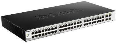 Коммутатор D-Link DGS-1210-52/ME/B1A Управляемый коммутатор 2 уровня с 48 портами 10/100/1000Base-T и 4 портами 1000Base-X SFP{3} (429200)