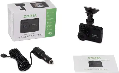 Видеорегистратор Digma FreeDrive 215 Night FHD черный 1080x1920 1080p 170гр. GP6248