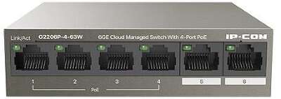 Коммутатор 6GEPORT 4POE G2206P-4-63W IP-COM