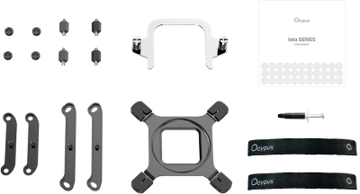 Система водяного охлаждения Ocypus Iota L24 WH, 240mm, Display Pump, 2x120mm FDB fans, LGA115X/1200/1700/18XX, AM4/AM5