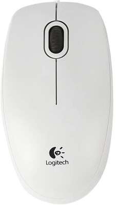 910-003360 Мышь Logitech B100 White USB OEM