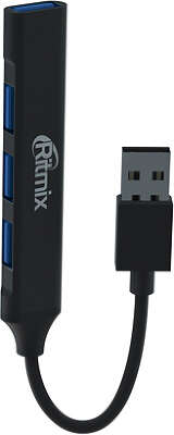 Концентратор USB 3.0 Ritmix CR-4400 Metal